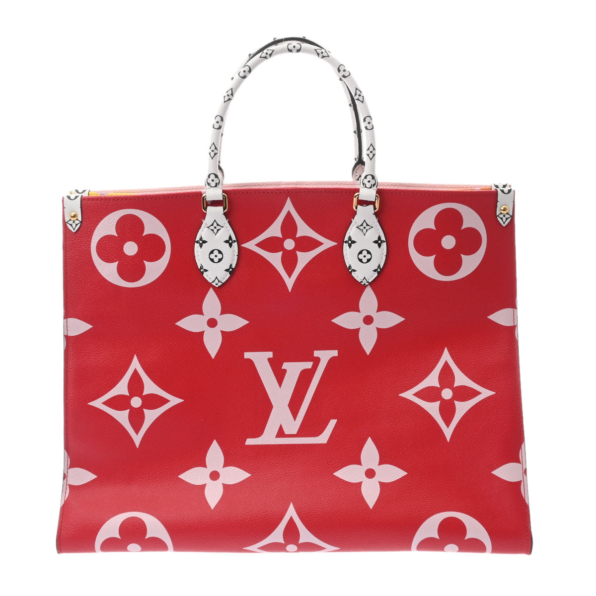 LOUIS VUITTON ルイヴィトン モノグラム オンザゴーGM マルチカラー レッド系マルチカラー M44569 レディース モノグラムジャイアント 2WAYバッグ Aランク 中古 