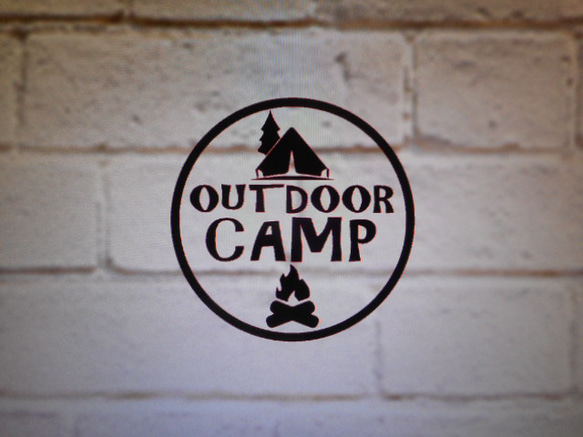 OUTDOOR CAMP　カッティングステッカー　２