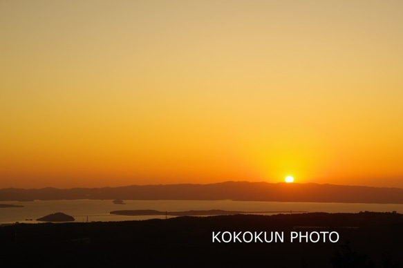 海と夕景「ポストカード５枚セット」