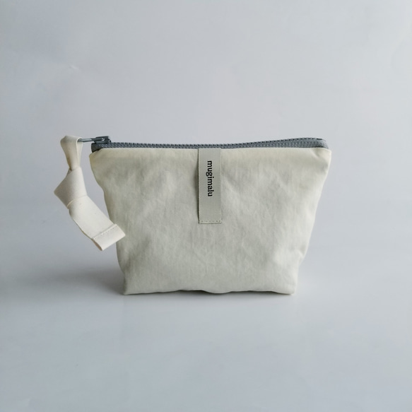 poitto16 マチ5深型 天然色素染NYLON POUCH ..Chamomile..