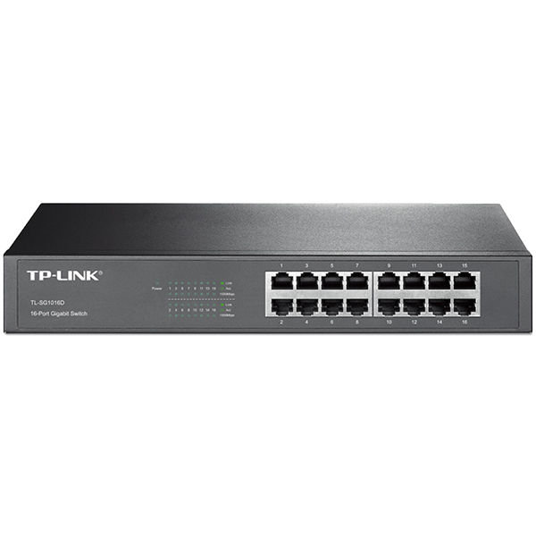 TP-LINK 16ポート ギガビット デスクトップ/ラックマウント スイッチ