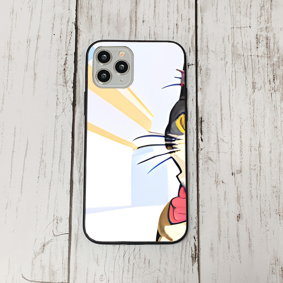 iphoneケース2-3-48 iphone 強化ガラス ねこ・猫・ネコ 箱2 かわいい アイフォン iface