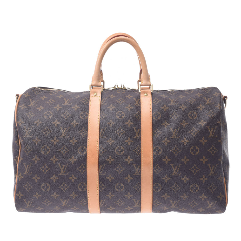 LOUIS VUITTON ルイヴィトン モノグラム キーポルバンドリエール45 ブラウン M41418 ユニセックス モノグラムキャンバス ボストンバッグ Bランク 中古 