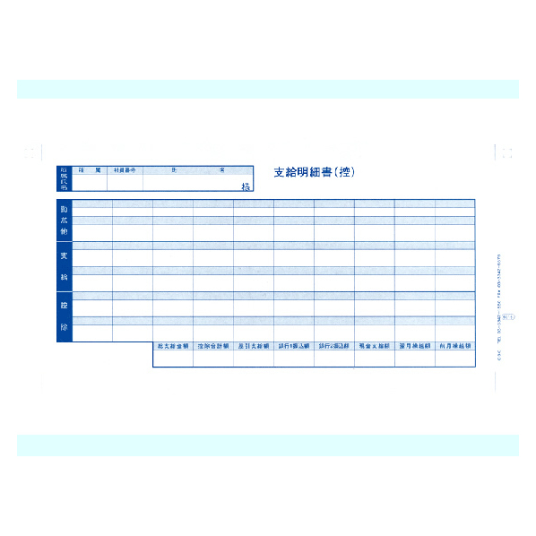 OBC 密封式支給明細書 6016 300枚 F846890-6016