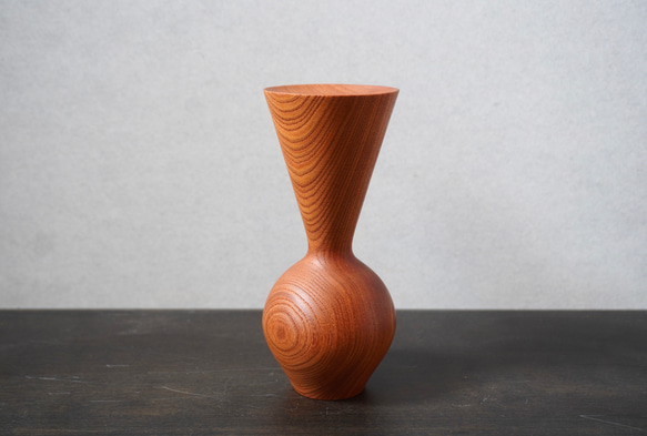 Flower vase  欅　試験管付き　一輪挿し　受注製作