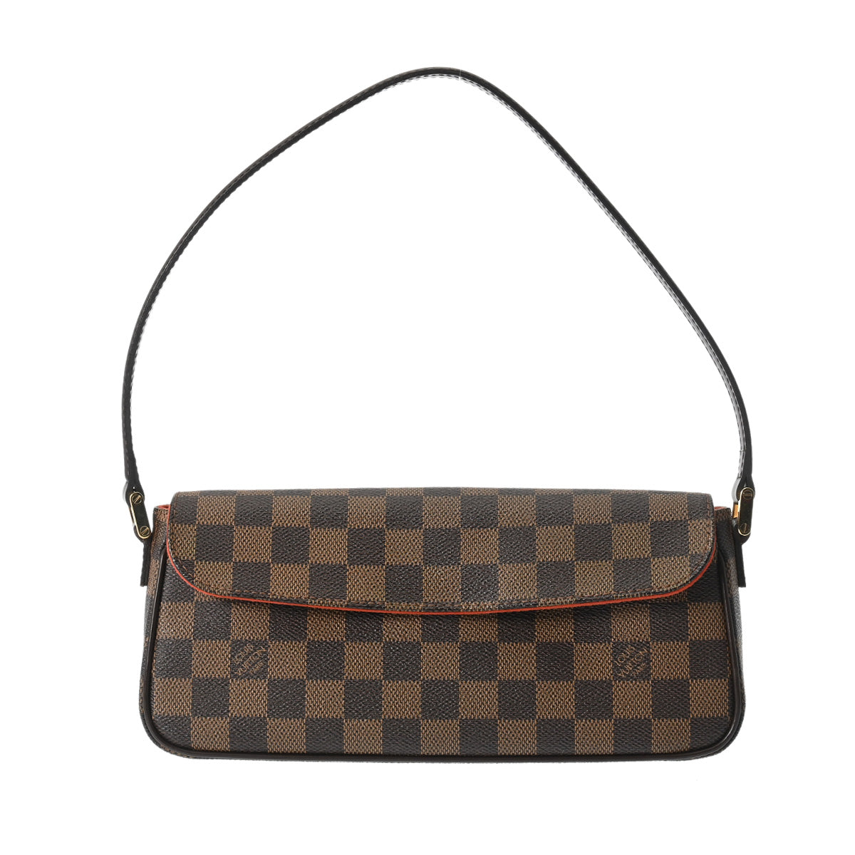 LOUIS VUITTON ルイヴィトン ダミエ レコレータ セミショルダー ブラウン N51299 レディース ダミエキャンバス ハンドバッグ Aランク 中古 