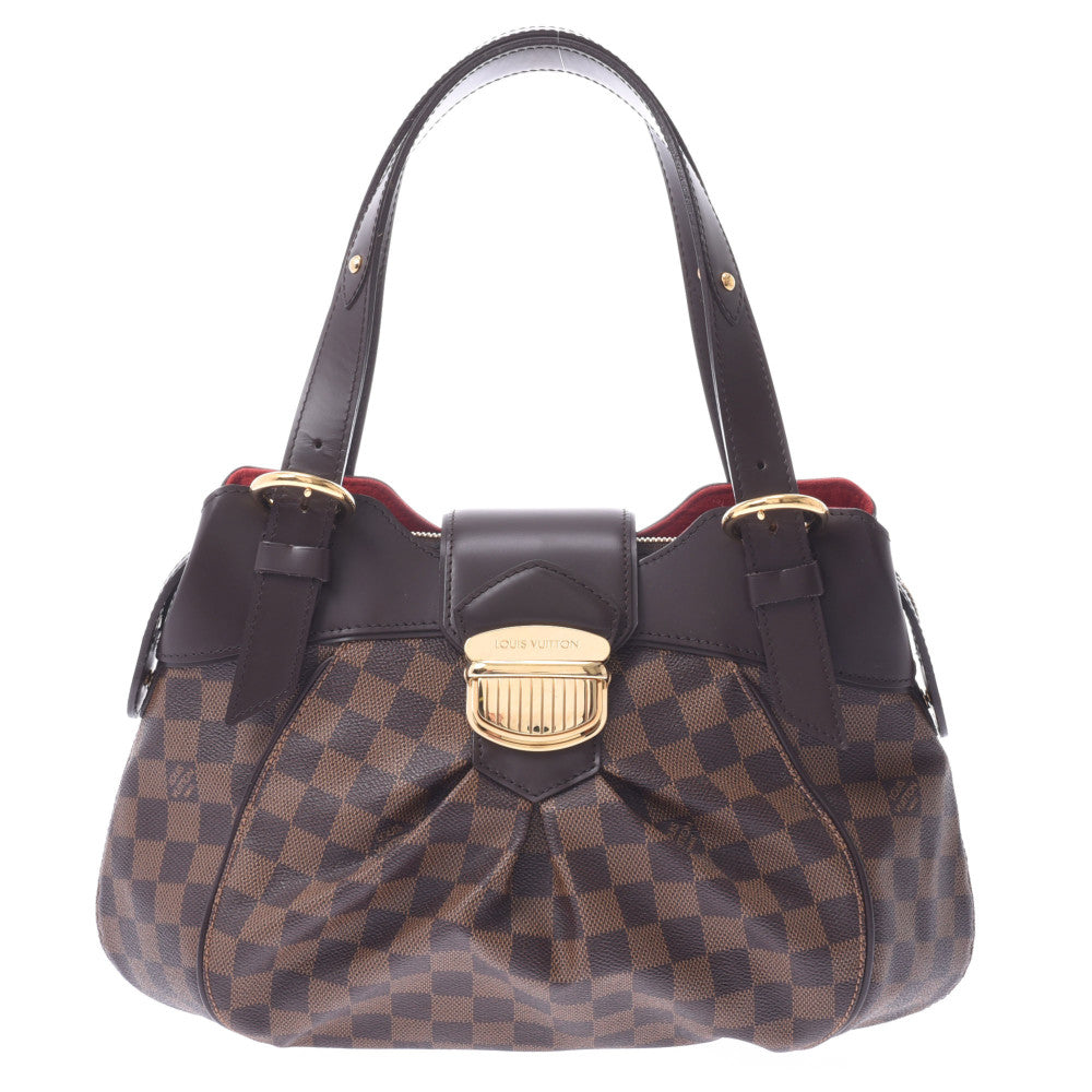 LOUIS VUITTON ルイヴィトン ダミエ システィナPM ブラウン N41542 レディース ダミエキャンバス ハンドバッグ Aランク 中古 