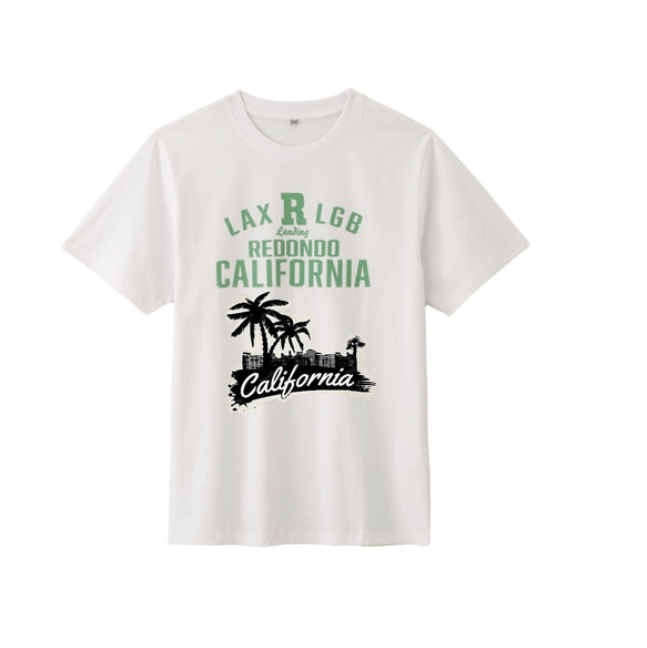 カリフォルニア　デザイン　綿100％　メンズ半袖Tシャツ【M～LL】