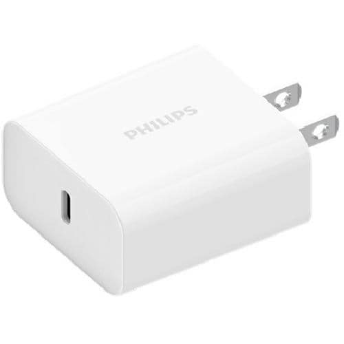 PHILIPS DLP4316C USB-AC充電器 1ポート PD対応 ホワイト