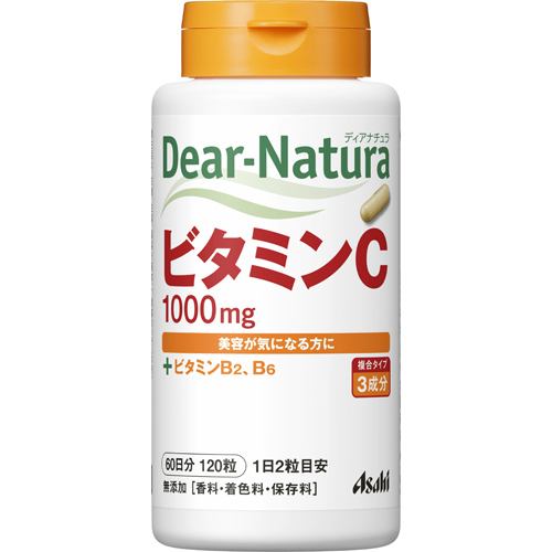 アサヒフードアンドヘルスケア（Asahi） ディアナチュラ (Dear-Natura)ビタミンC 60日分 (120粒) 【健康食品】