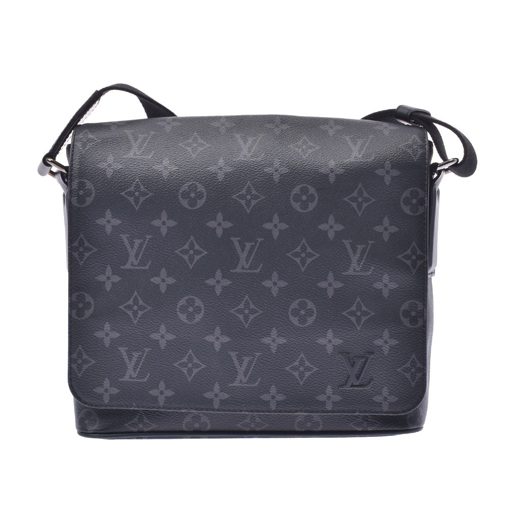 LOUIS VUITTON ルイヴィトン モノグラム エクリプス ディストリクトPM NV2 黒/グレー M45272 メンズ モノグラムエクリプスキャンバス ショルダーバッグ ABランク 中古 