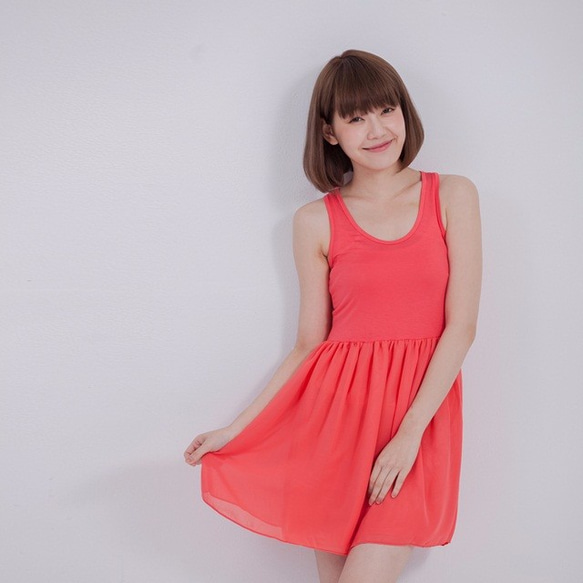 Xandy Inner Dress /Orange Pink