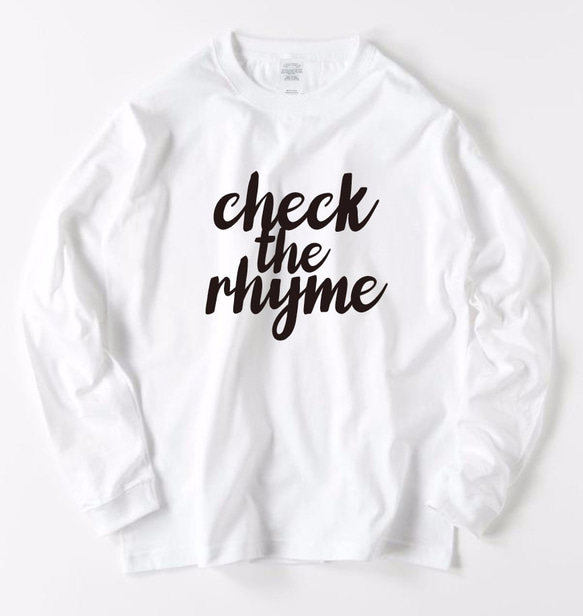 新品DESART check the rhymeロングTシャツ