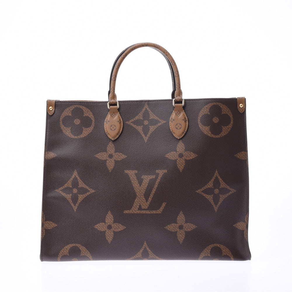 【2024年最新】 LOUIS VUITTON ルイヴィトン ジャイアントモノグラム オンザゴーGM リバース ブラウン M44576 ユニセックス 2WAYバッグ 未使用 _画像1