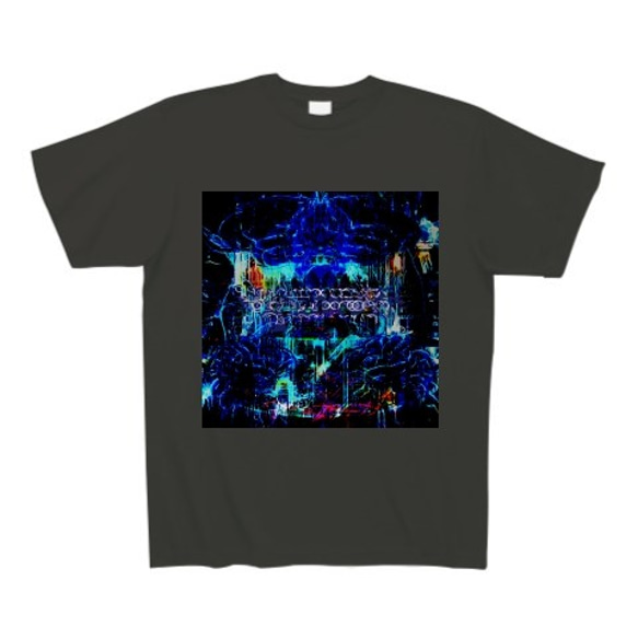 有効的異常症候群脳神経陸◆アート◆文字◆ロゴ◆ヘビーウェイト◆半袖◆Tシャツ◆スモークブラック◆各サイズ選択可