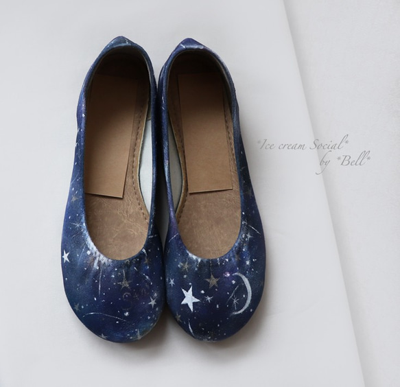 SALE★手描きパンプス☆StarsM