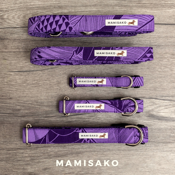 【単品販売・首輪S】MAMISAKO - 犬用のハワイアン首輪・リード