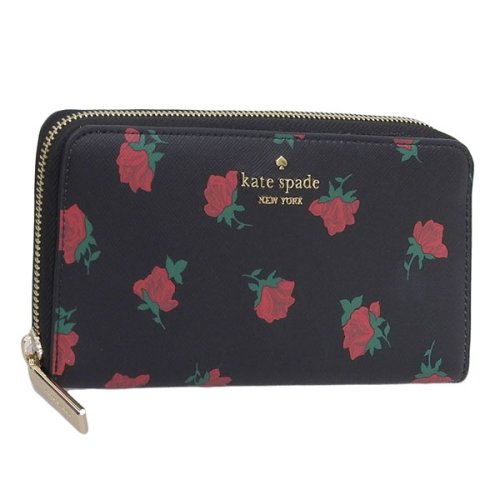 KATE SPADE ケイトスペード MADISON LARGE WALLET ROSE TOSS PRINT マディソン ラージ 長財布 Lサイズ