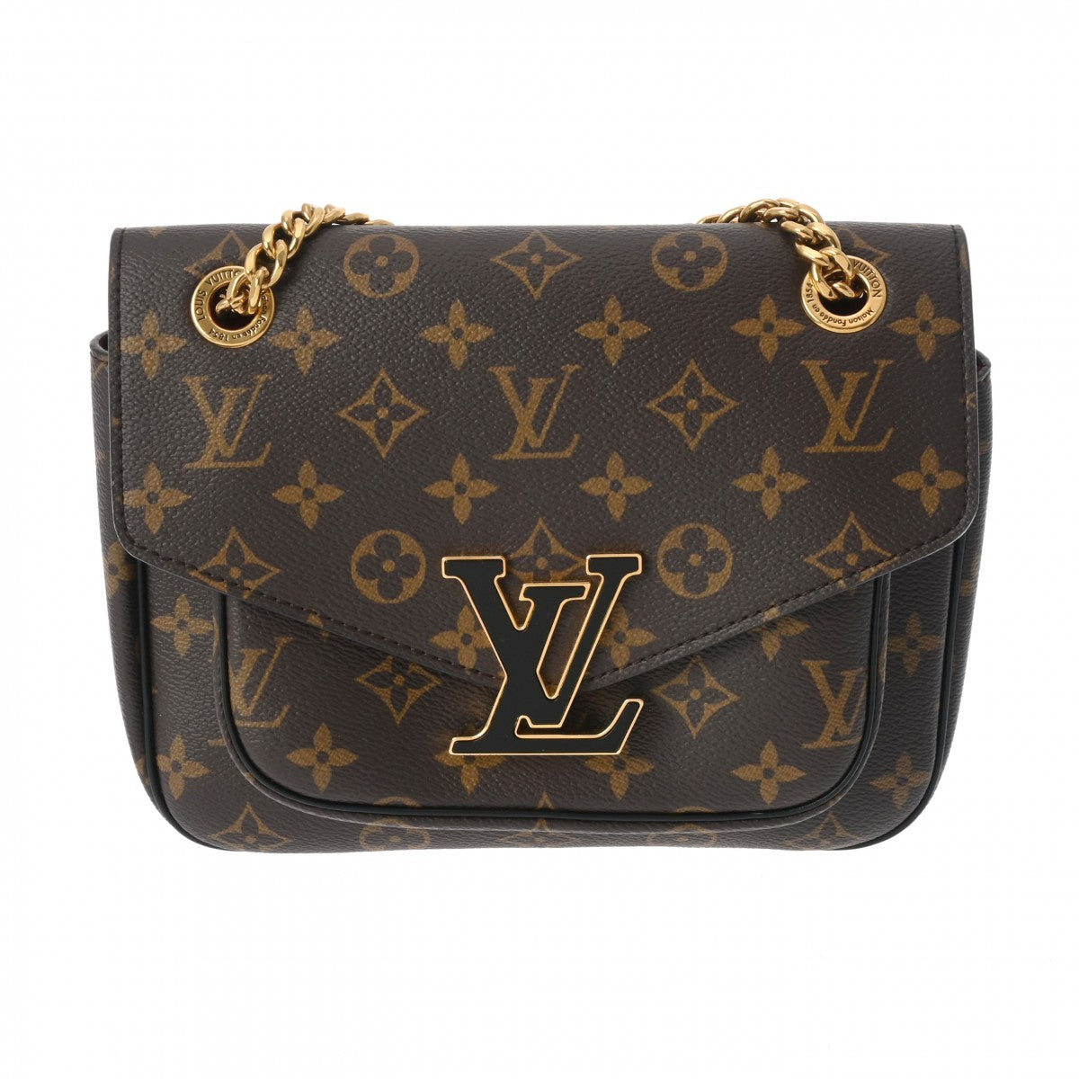 LOUIS VUITTON ルイヴィトン モノグラム パッシー ブラウン M45592 レディース モノグラムキャンバス ショルダーバッグ Aランク 中古 