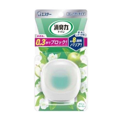 エステー 消臭力コンパクト トイレ用本体 グリーンフルーティー 6ml