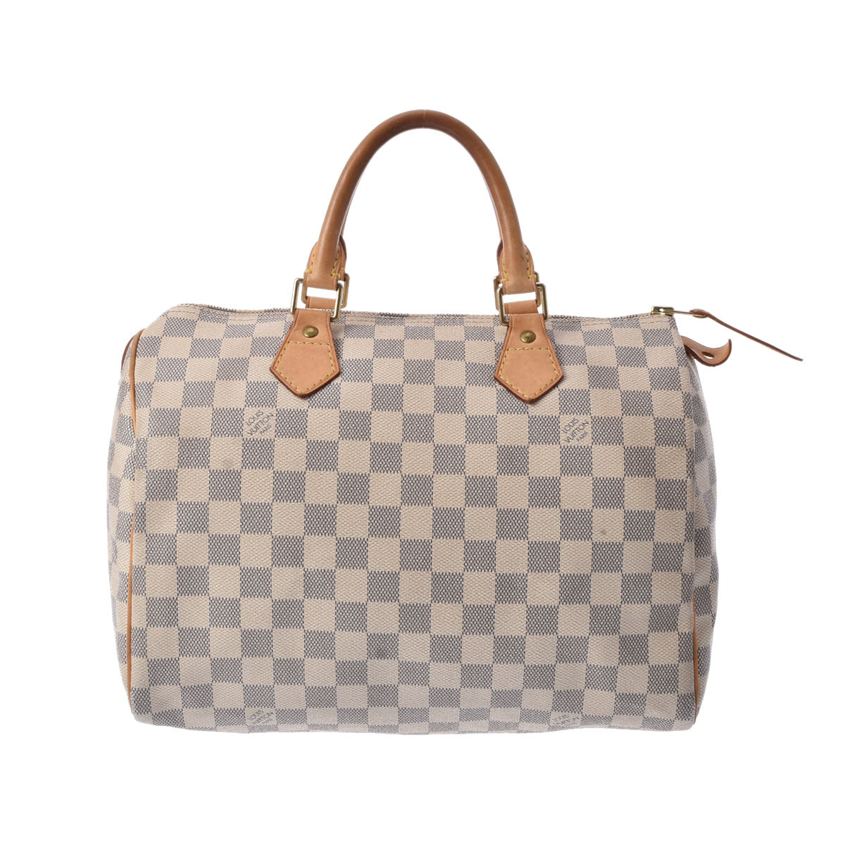 LOUIS VUITTON ルイヴィトン ダミエアズール スピーディ 30 白 N41370 レディース ダミエアズールキャンバス ハンドバッグ Bランク 中古 