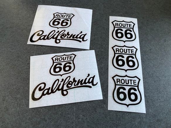 小サイズ ROUTE 66 カリフォルニア ステッカー お得5枚セット《カラー選択可》送料無料