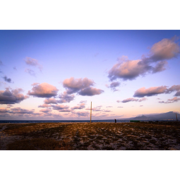 【写真のある部屋】夕刻の空を架ける風☆ポストカードサイズ