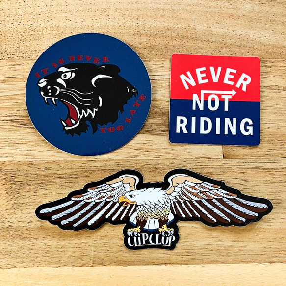 Stickers 3 Piece Set (Black Panther / Eagle / Never Not Ridi