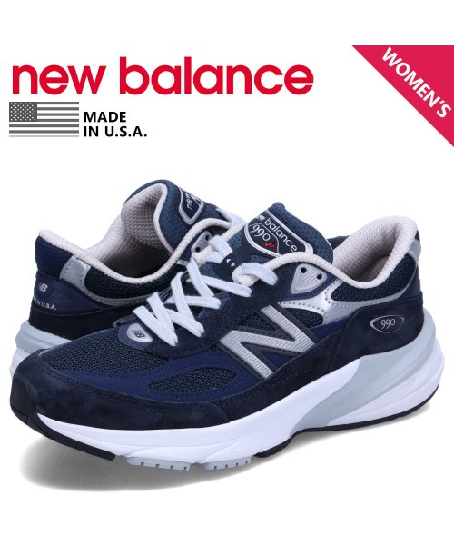 ニューバランス new balance 996 スニーカー レディース Bワイズ MADE IN USA ネイビー W990NV6