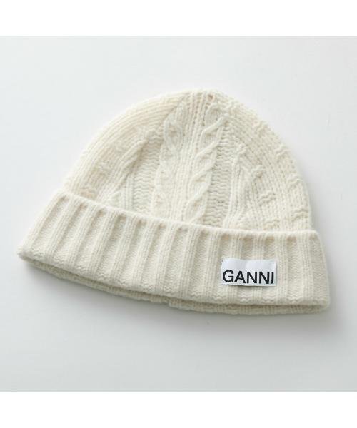 GANNI ニット帽 Cable Beanie A5111 A5362 5888