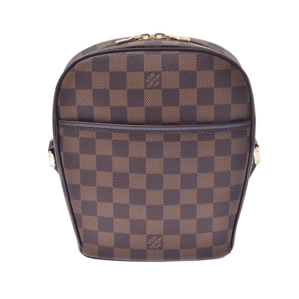 【お歳暮】LOUIS VUITTON ルイヴィトン ダミエ イパネマ ブラウン N51294 レディース ダミエキャンバス ショルダーバッグ 新同 中古 