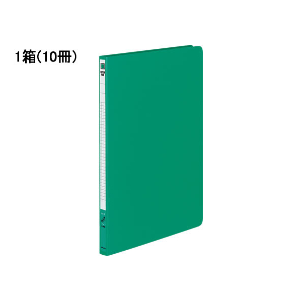 コクヨ レターファイル(色厚板紙) A4タテ とじ厚12mm 緑 10冊 1箱(10冊) F835923-ﾌ-550G