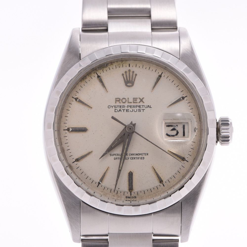 ROLEX ロレックス デイトジャスト 6605 ボーイズ SS 腕時計 自動巻き シルバー文字盤 Bランク 中古 