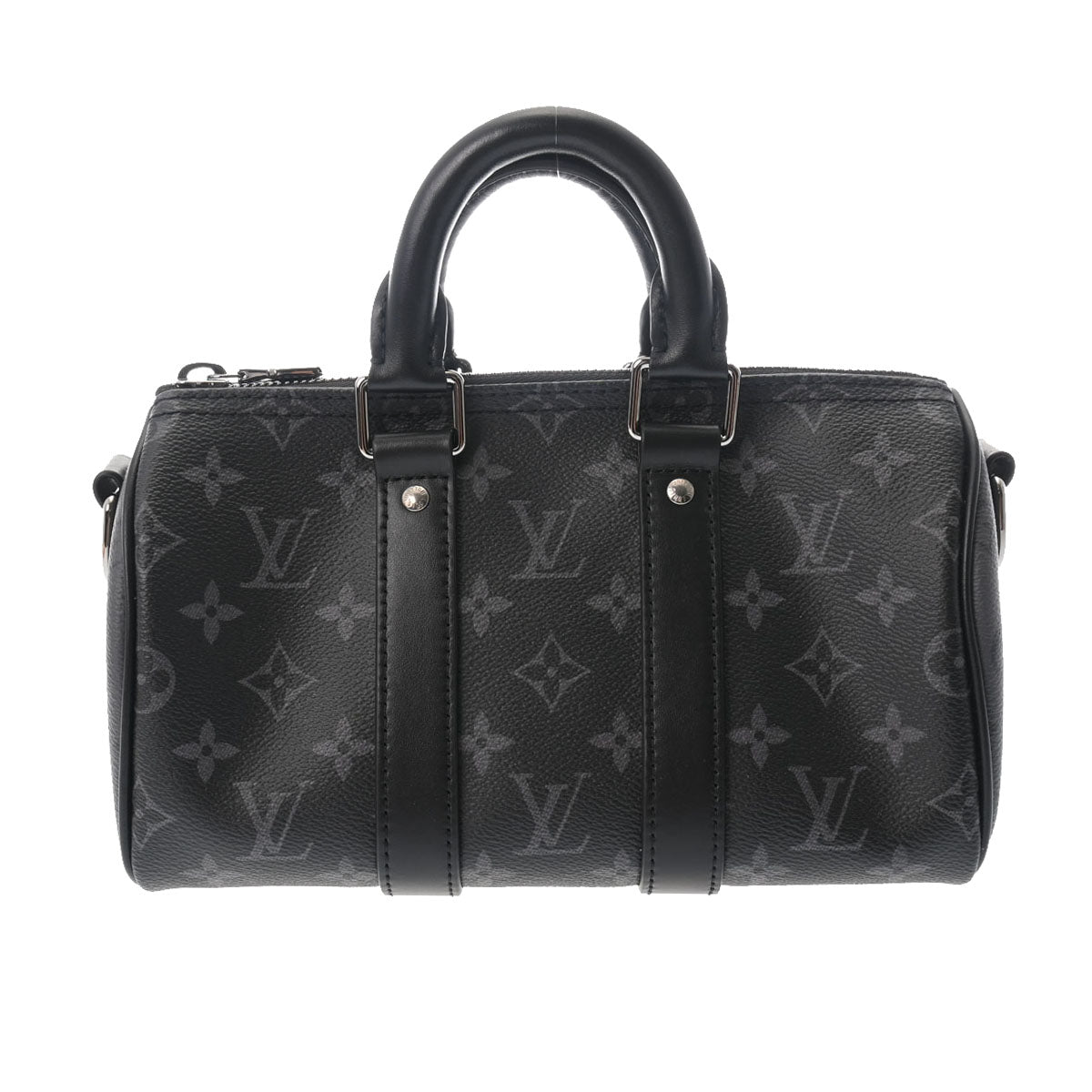 LOUIS VUITTON ルイヴィトン モノグラムエクリプス キーポル XS 黒 M45947 メンズ モノグラムエクリプスキャンバス 2WAYバッグ Aランク 中古 