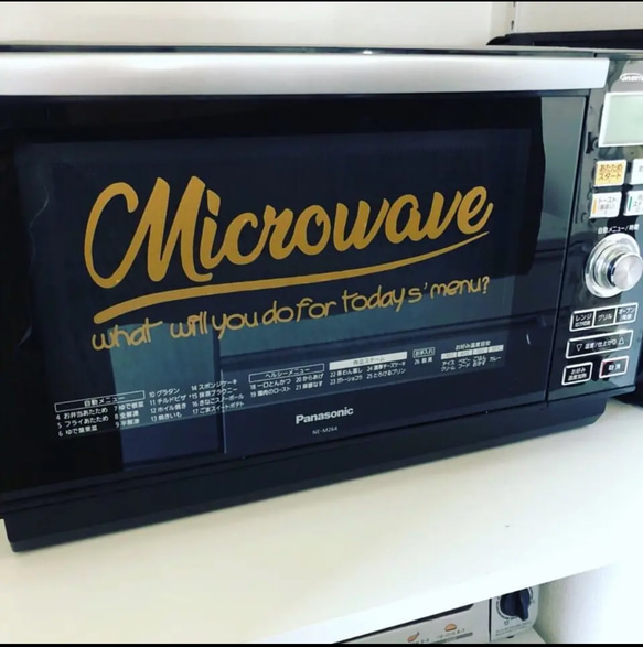 1.microwave oven sticker