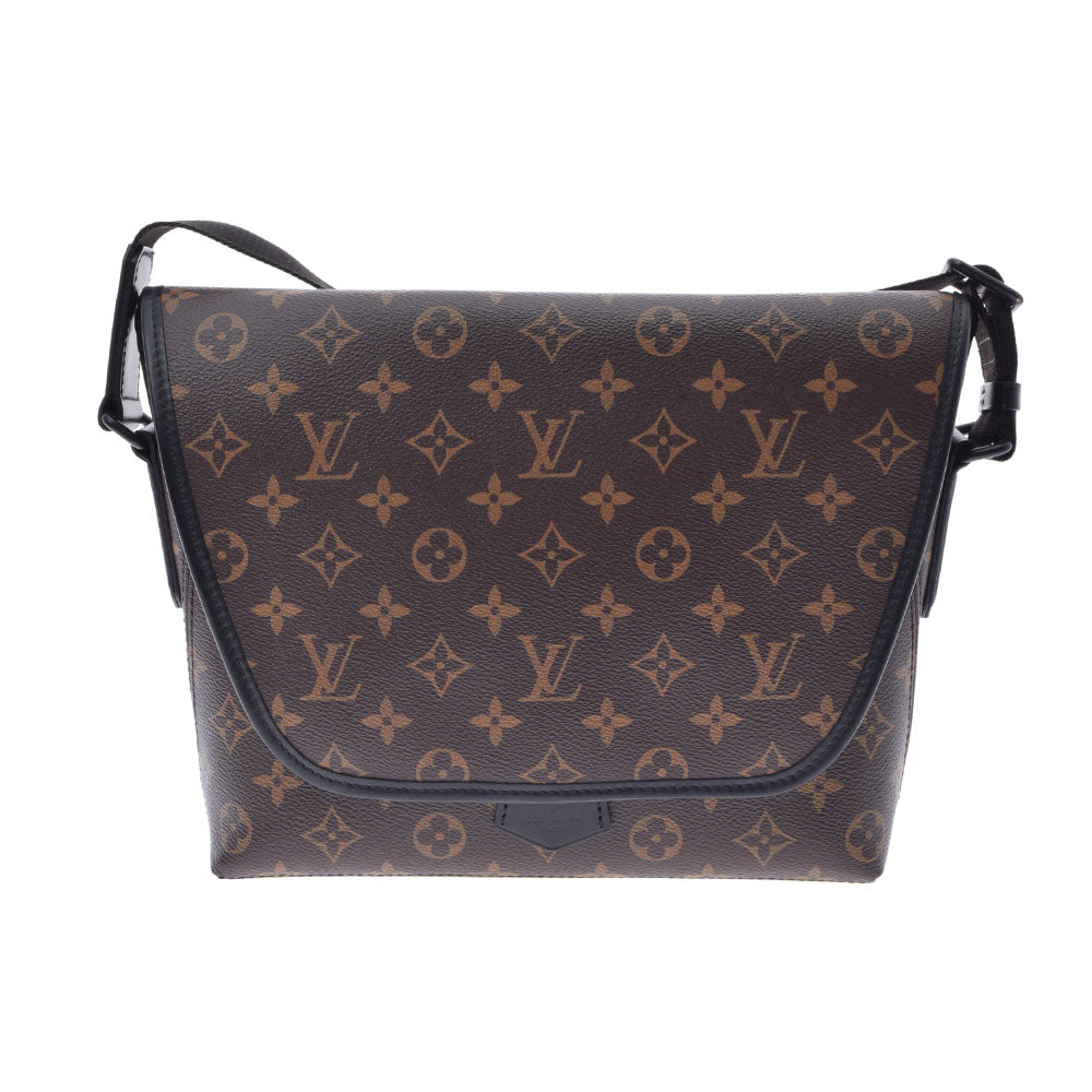 LOUIS VUITTON ルイヴィトン モノグラム マカサー マグネティックメッセンジャー ブラウン M45557 メンズ モノグラムマカサー ショルダーバッグ Aランク 中古 