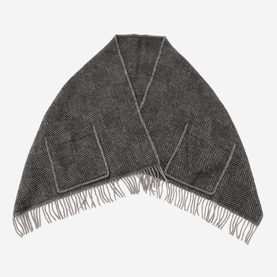 LAPUAN KANKURIT | MARIA pocket shawl black-grey