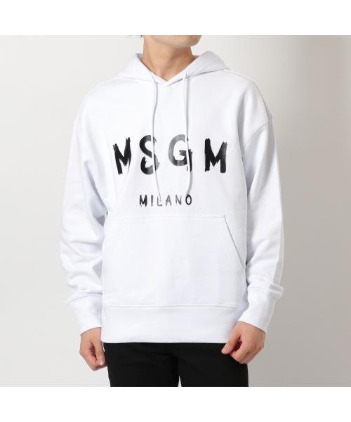 MSGM パーカー MM515 プルオーバー ペイントロゴ スウェット