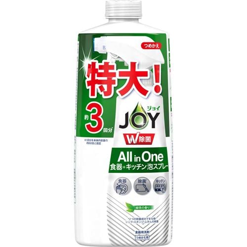 P&G 除菌ジョイオールインワン泡スプレー 緑茶の香り 替 特大 630ml