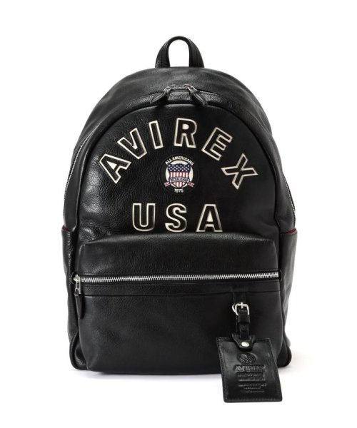 VARSITY LEATHER DAYPACK/ バーシティレザーデイパック /AVX5628