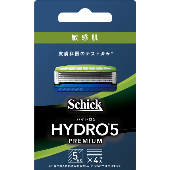 シック・ジャパン ハイドロ5 プレミアム 敏感肌 替刃(4コ入) HPM5-4SSﾊｲﾄﾞﾛ5ﾌﾟﾚﾐｱﾑ