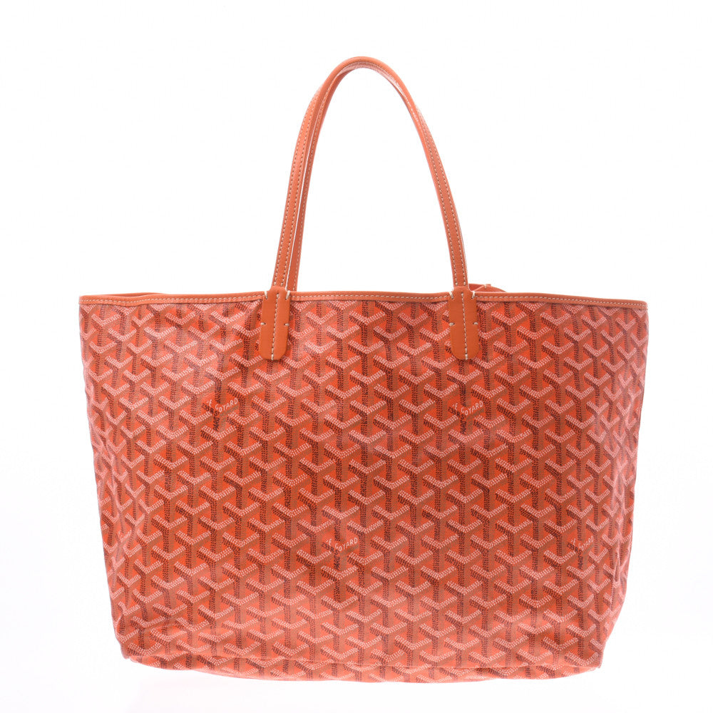 GOYARD ゴヤール サンルイPM オレンジ ユニセックス PVC トートバッグ Bランク 中古 