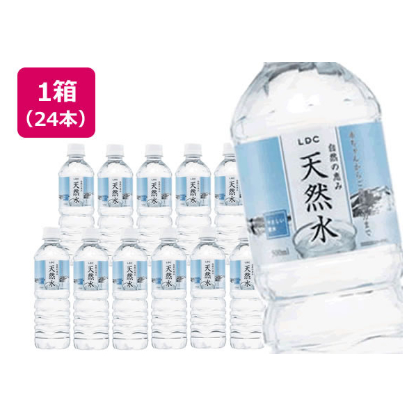 自然の恵み 天然水 500ml×24本 F378902