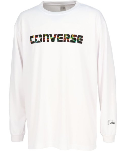 CONVERSE コンバース バスケット プリントロングスリーブシャツ Tシャツ 長袖 ロンT