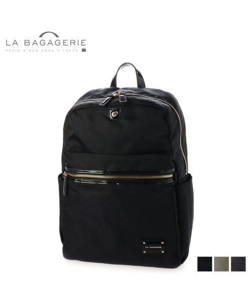 ラ バガジェリー LA BAGAGERIE バッグ リュック バックパック レディース 撥水 RUCKSACK ブラック グレー 黒 B72－12－06