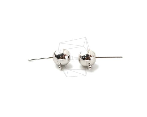 ERG-1384-R【4個入り】ラウンドボールピアス,Round Ball Post Earring