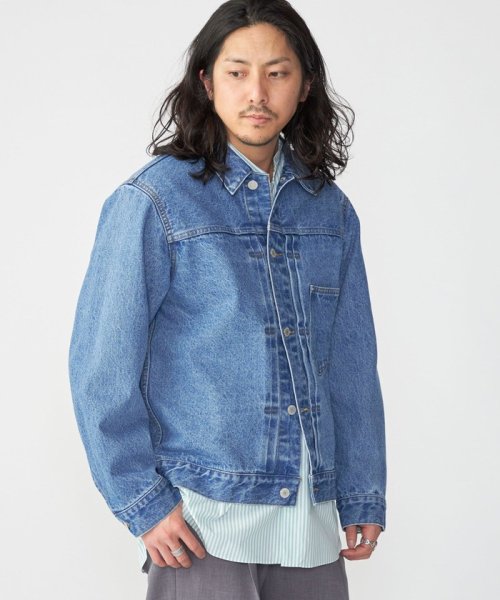 SHIPS: 〈セットアップ対応〉13.5oz リラックス デニム トラッカー ジャケット