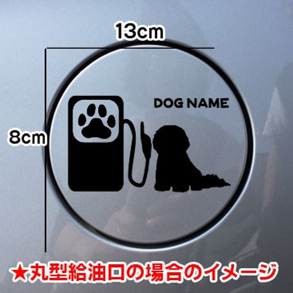 《送料無料》ビションフリーゼ 犬 DOG ステッカー リアガラス 給油口 車