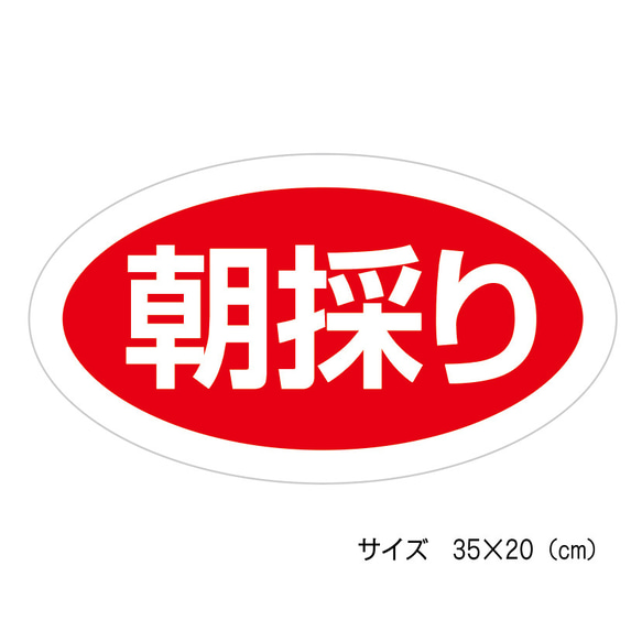 朝採りシール 200枚（mo-01）販促シール　あさとれ　朝市　自家製シール