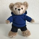 【ダッフィーぬいば服2点セット★ハンドメイド】ブルーパーカー&デニム風パンツ